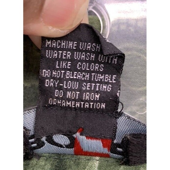 BOFF Button Down Shirt Men's Size XL Green Short Sleeve Geometric 100% Polyester - Picture 8 of 12